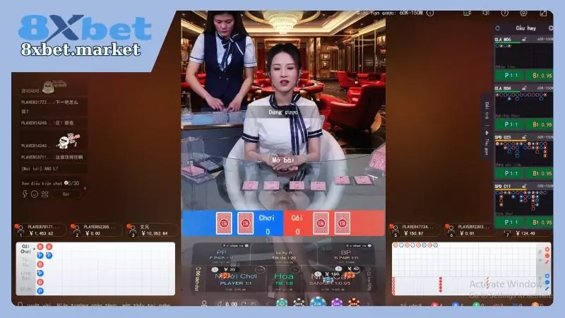 Baccarat là một trong những trò chơi casino ăn khách nhất tại 8XBet