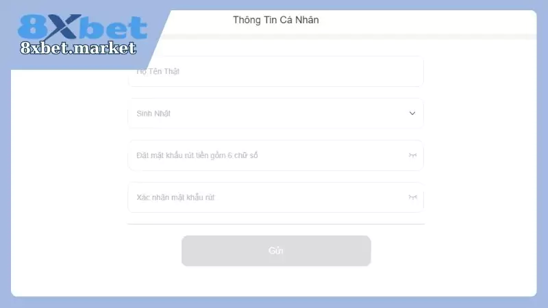 Nhập sai thông tin cá nhân nên rút tiền thất bại tại 8XBet