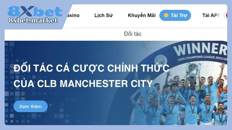 Ý nghĩa của sự hợp tác giữa 8XBet và Manchester City